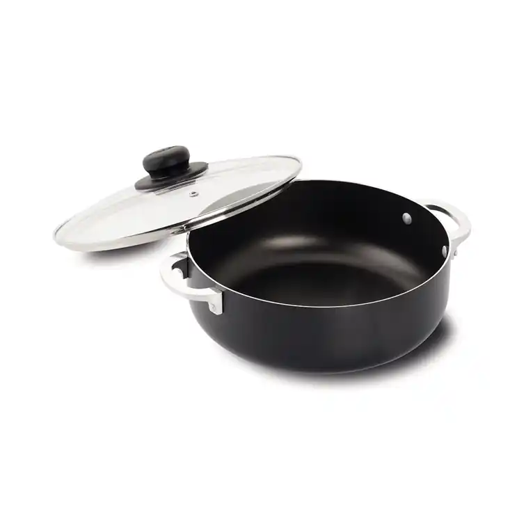 Caldero Antiadherente Experta + Tapa de Vidrio 20 cm / Universal Occasione Imperdibile