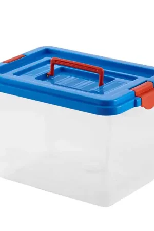 Caja Organizadora Multiusos Tapa Azul 12 LT / Vanyplas Nuovo Arrivo