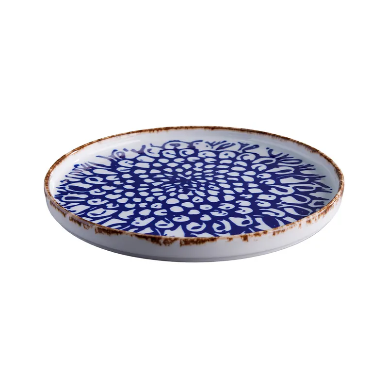 Alta Qualità Plato Pando Rustic Índigo 28.1 cm Línea Acentos / Corona