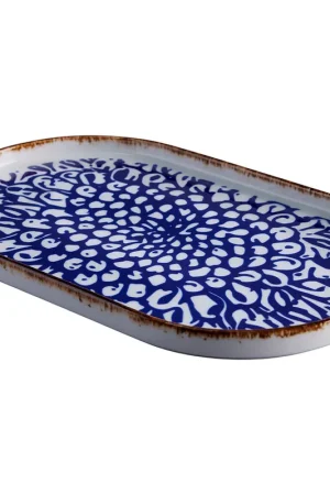 Bandeja Rustic Índigo 35.2 x 20.9 cm Línea Acentos / Corona Non Perdere