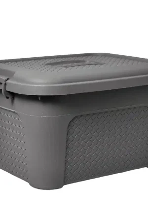Caja Organizadora Multiusos 15 Litros Gris / PlastiRed Compra Adesso