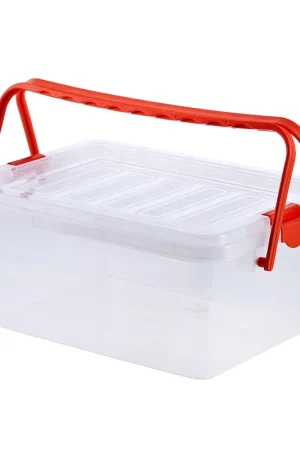 Artigianale Caja Organizadora con Manija Multiusos 15 Litros Tapa Natural / Vanyplas