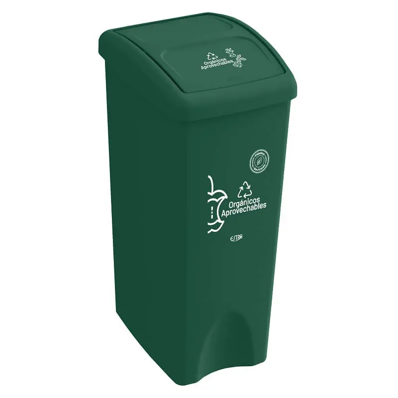 Affare Papelera Vaivén Verde 53 Litros Material Reciclado / Estra