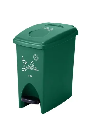 Ultimissimo Modello Papelera Pedal 10 Litros Material Reciclado Verde / Estra