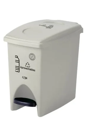 Affare Papelera Pedal 20 Litros Material Reciclado Blanco / Estra