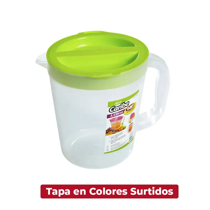 Compra Online Jarra Caribe Tropical 3.5 Litros Colores Surtidos / Novedades Plásticas