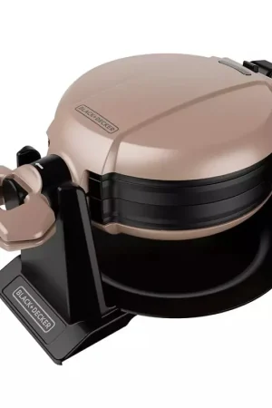 Waflera Estilo Belga Giratoria Doble Dorada / Black and Decker Offerta Limitata