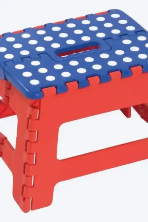 Butaco Plegable Pequeño Rojo Azul / Rimax Autentico