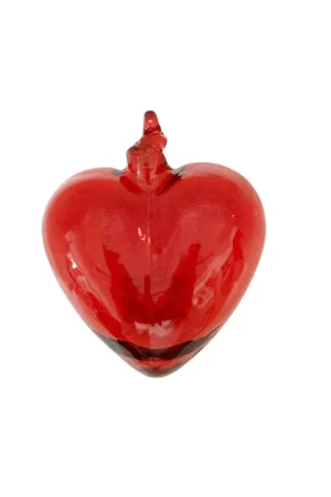 Prezzo Scontato Corazón Colgante Rojo en Vidrio Mediano / Otún