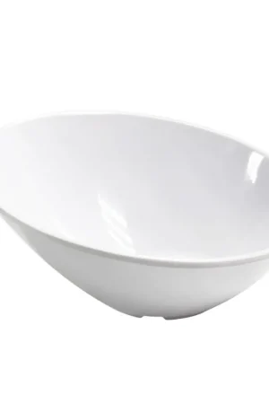 Bowl Inclinado Blanco 19 Melamina / HM Melamina Lusso