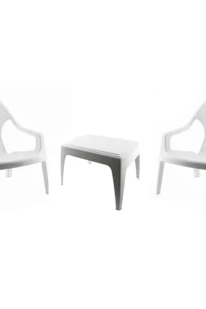 Combo 2 Sillas Playeras + Mesa de Centro Blanca / Rimax All’Ingrosso