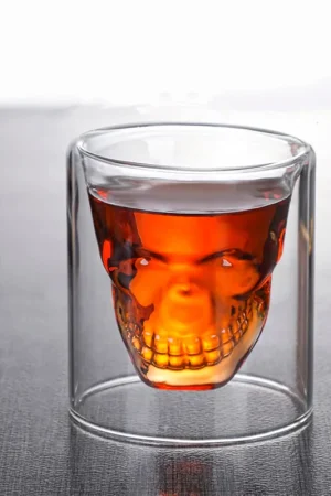 Copa Shot Doble Pared Calavera 75 ml / Doomed Must-Have