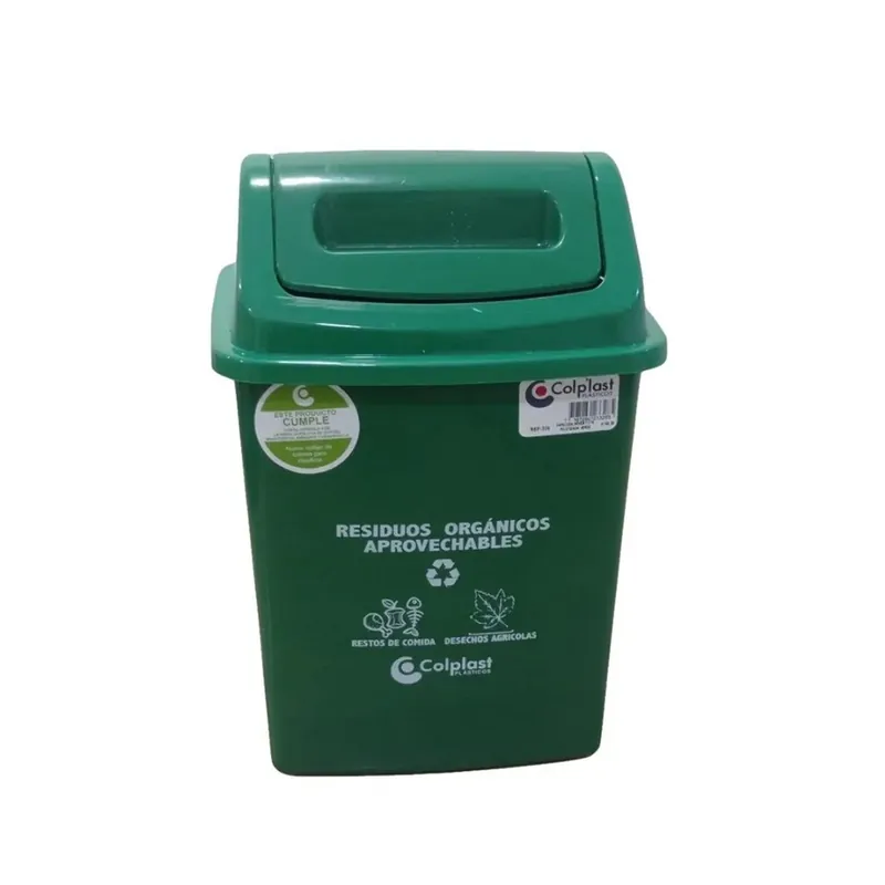 Bestseller Papelera Vaiven Verde 7 Litros / Colplast