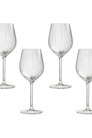 Set x 4 Copas Vino Rojo Plisse 17 oz / Royal Leerdam Ordina Subito