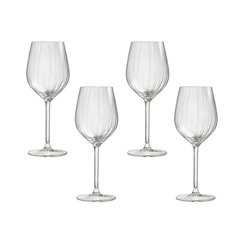 Set x 4 Copas Vino Rojo Plisse 17 oz / Royal Leerdam Ordina Subito