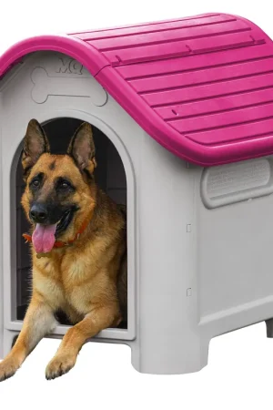 Casa para Perro Grande Magenta / MQ Garanzia Inclusa